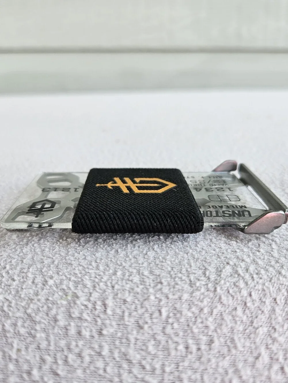 Gerber Barbill Wallet Money Clip Black Silver Elastic Industrial